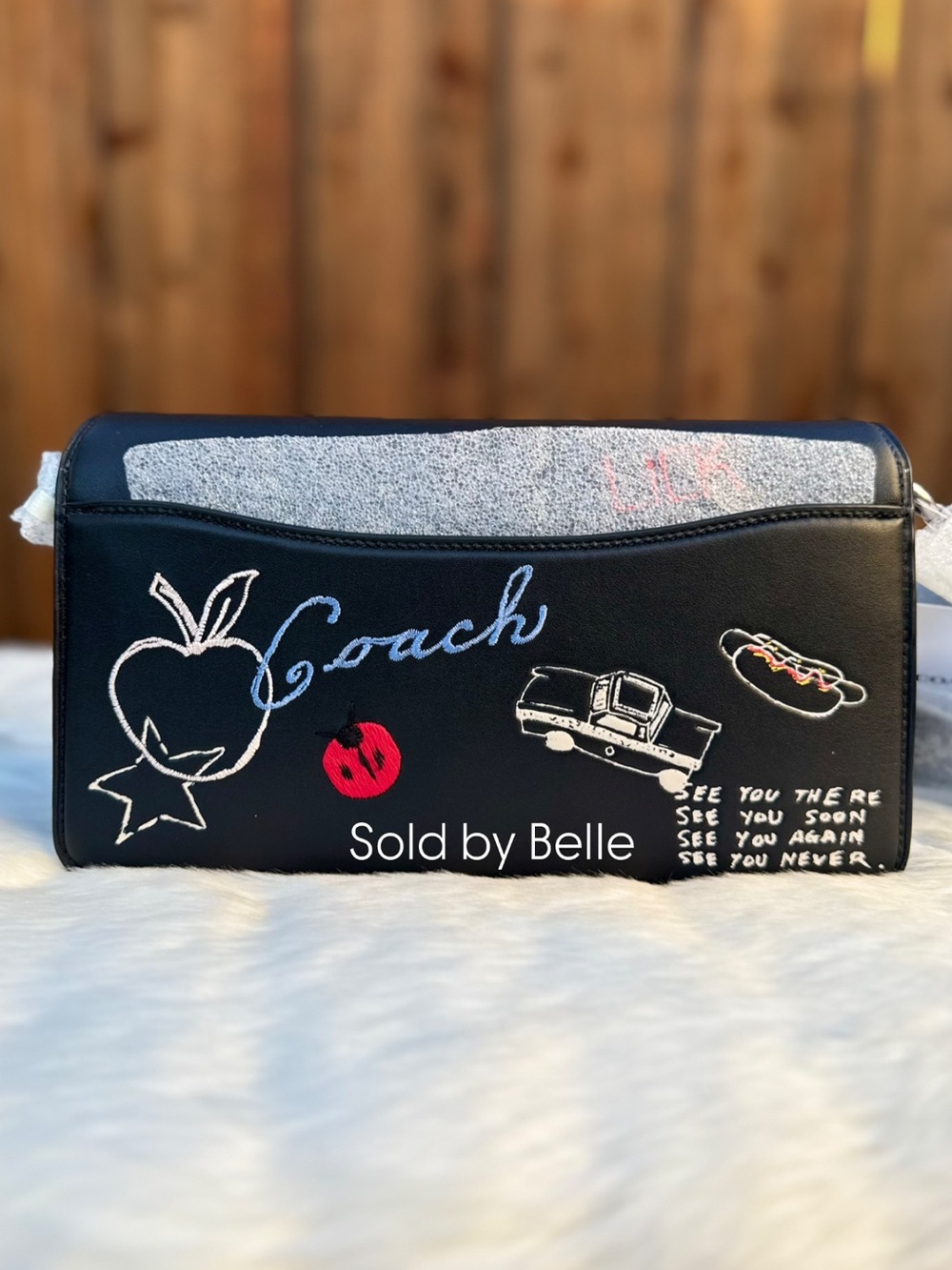 NWT Coach Tabby 26 Sketch Print Black - Picture 6 of 9